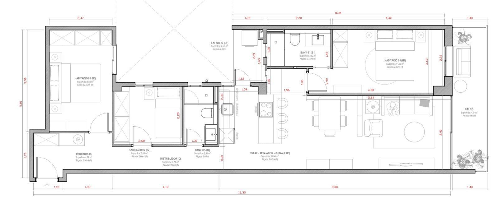 Imagen 1 Piso en venta en Barcelona / Av. Madrid - Les Corts