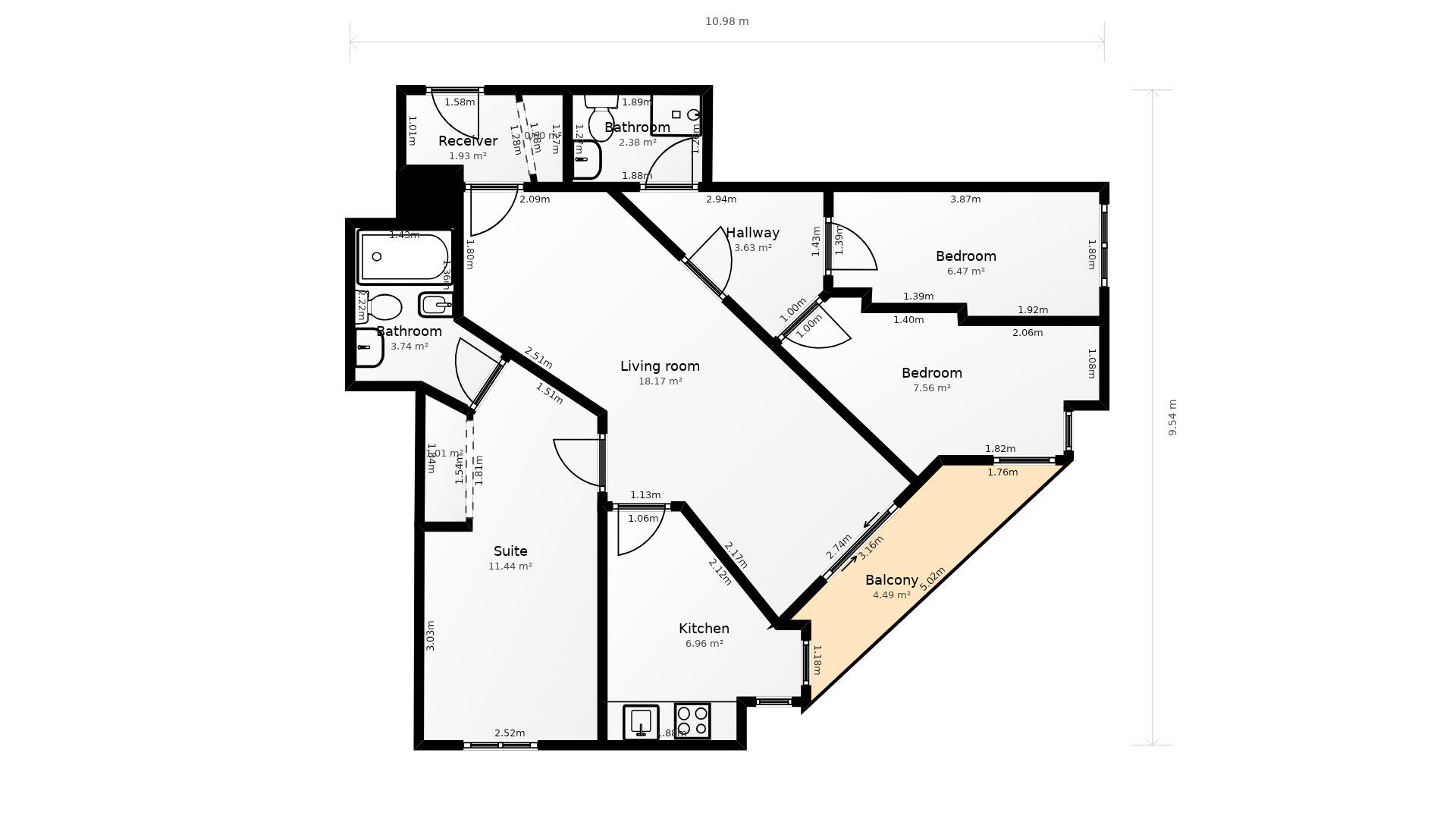 Imagen 15 Piso en venta en Pineda De Mar / Pineda de mar, fácil acceso desde nacional n-ii.