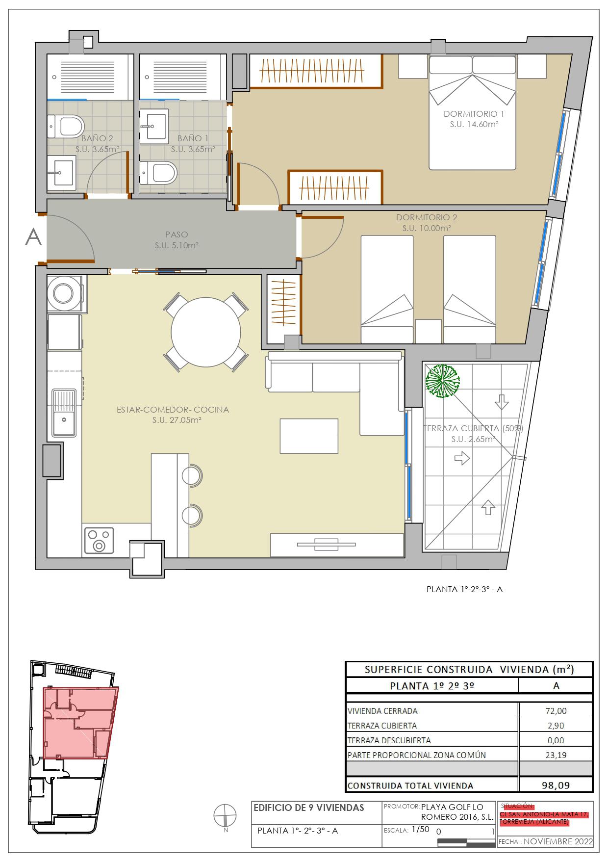 Imagen 10 Apartamento en venta en Torrevieja / Junto a la Playa y las Salinas en La Mata, Torrevieja