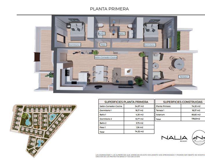 Imagen 18 Casa Adosada en venta en Torrevieja / Piso en av Denia, Los Balcones  Los Altos del Edén